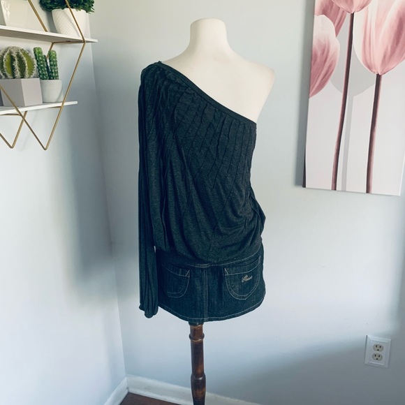 Robert Rodriguez • Gray One Shoulder Top Blouse • Size XS - Picture 6 of 11